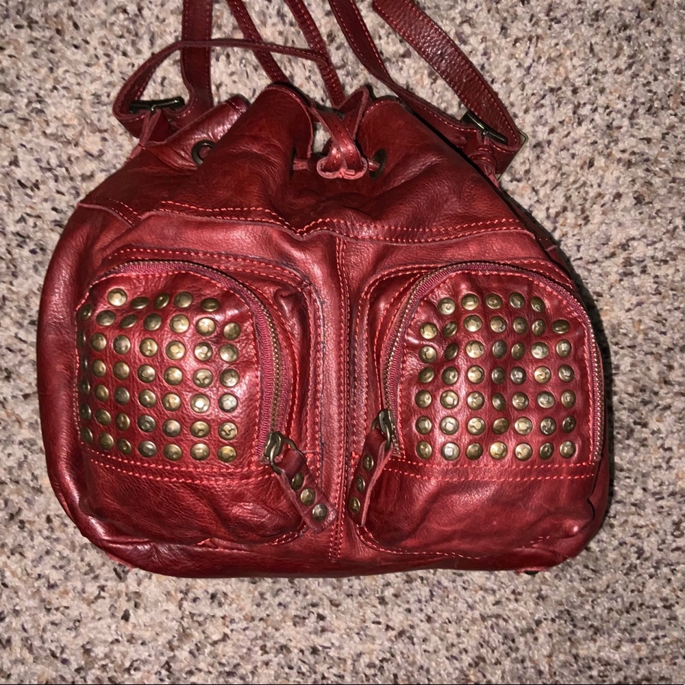 Frye Brooke Studded Drawstring Bucketbag